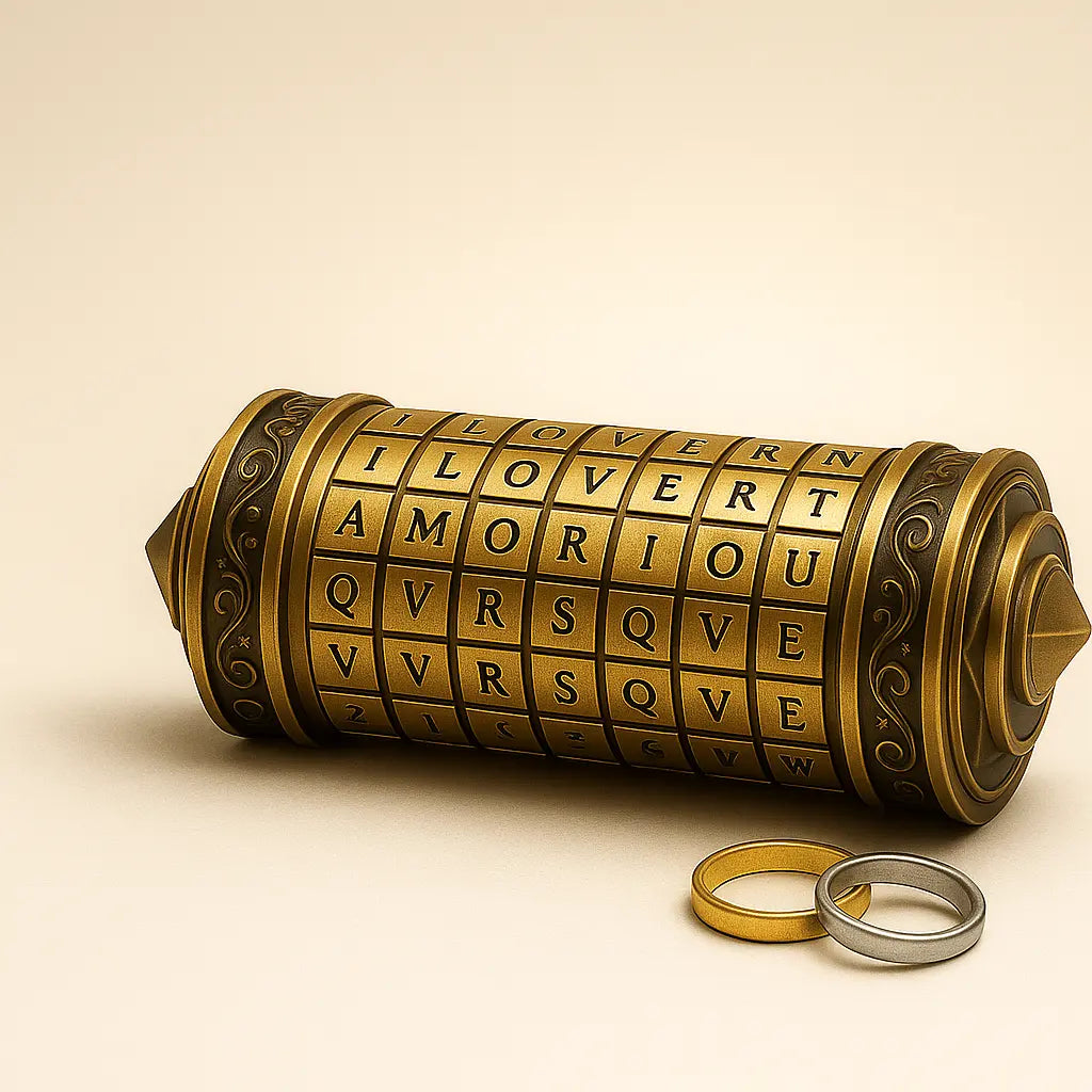 Puzzlets™ Da Vinci Cryptex – Brain-Boosting Puzzle Lock for Smart Gifting & Mind Challenges