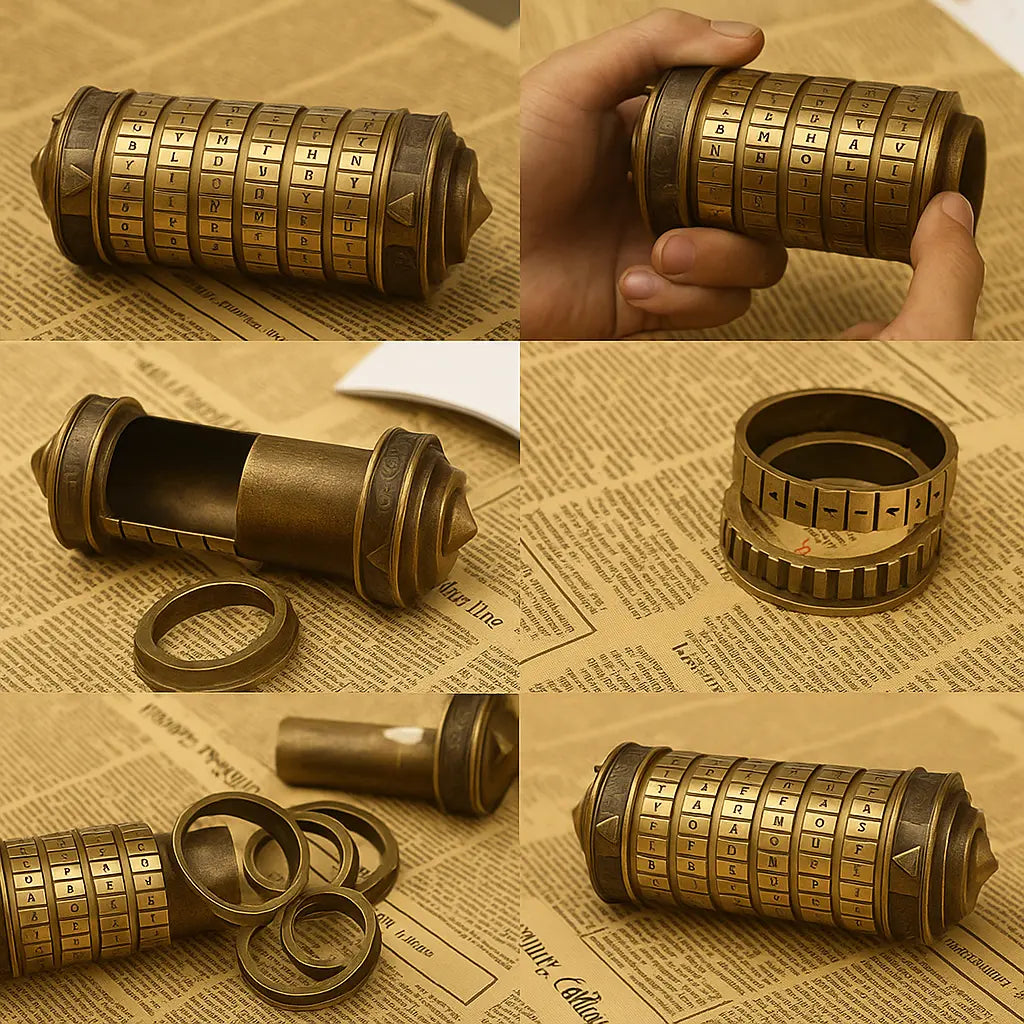 Da Vinci Cryptex – Brain-Boosting Puzzle Lock for Smart Gifting & Mind Challenges Puzzlets