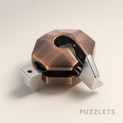 Metal IQ Lock Puzzle – Boost Problem-Solving Skills & Focus with This Premium Brain Game Gift Puzzlets