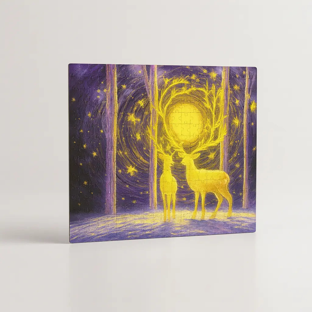 “Deer in the Forest” 1000-Pc Puzzle – A Relaxing Mind-Boosting Challenge for Adults & Families  | Puzzlets™ Puzzlets