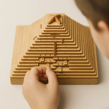 Pyramid Brain Teaser Box – Boost Focus, Curiosity & Problem-Solving with a Secret Compartment Puzzlets