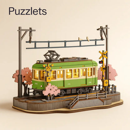 Sakura Journey 3D Wooden Puzzle – Build Focus, Creativity & Calm | Mindful Brain Game Puzzlets
