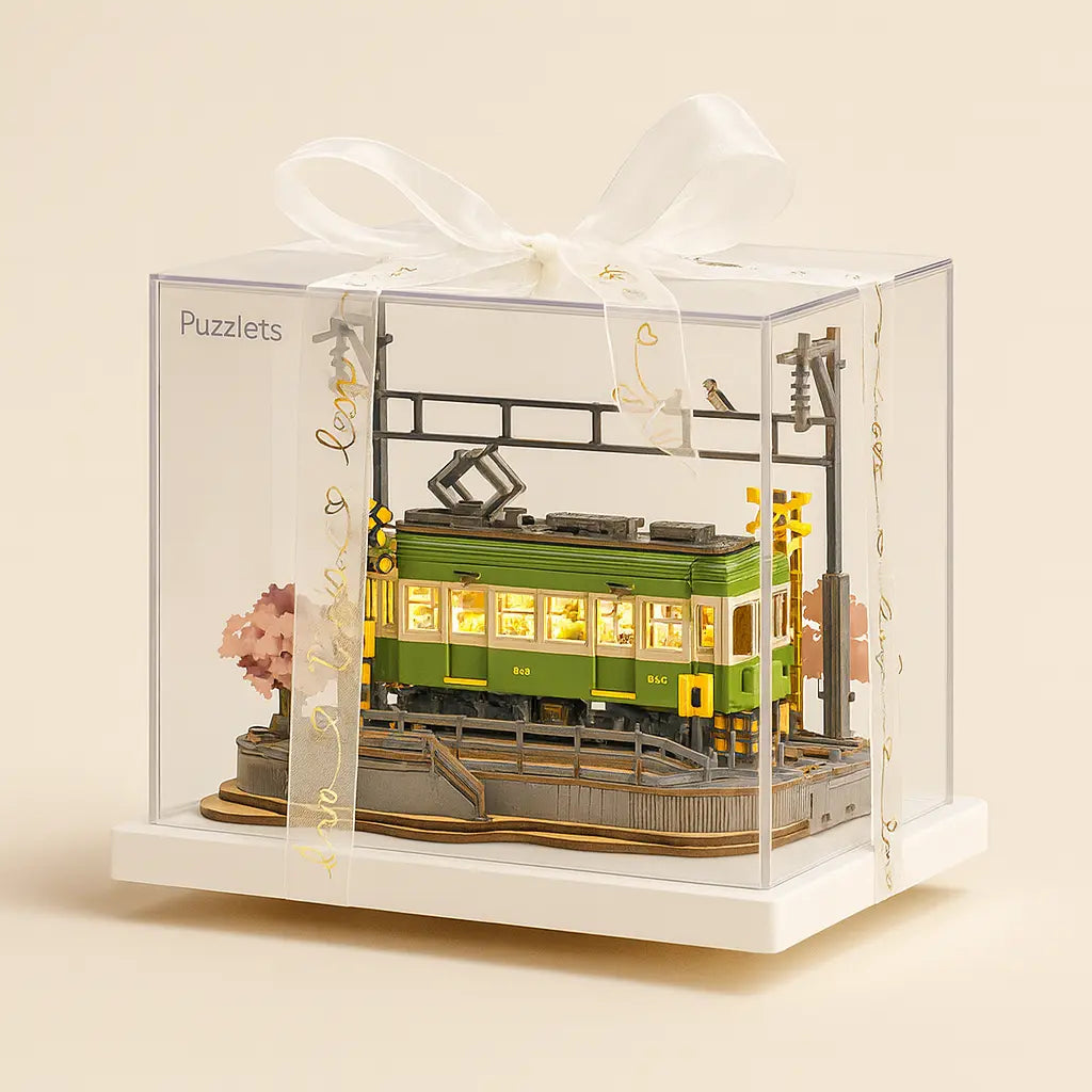 Sakura Journey 3D Wooden Puzzle – Build Focus, Creativity & Calm | Mindful Brain Game Puzzlets