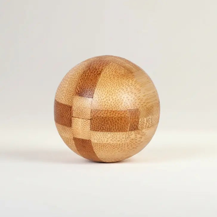 Wooden Kong Ming Puzzle for Brain Training & Focus | Premium IQ Teaser Gift for Kids & Adults | Puzzlets™ Puzzlets